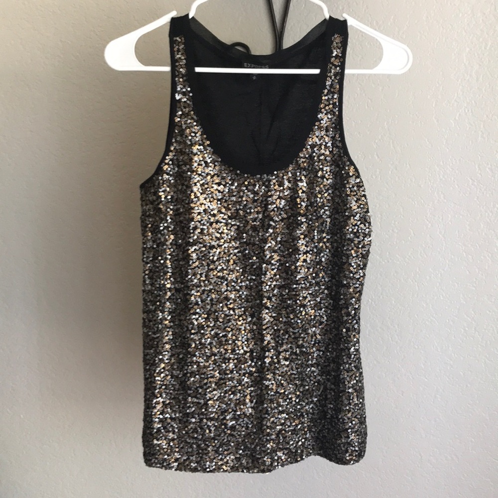 Express Sequin Tank Top